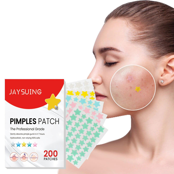 Pimple 200 Patches, Pimple Patches For Face, Hydrocolloid Acne Patches | Skin Care - GlowBoldBeauty