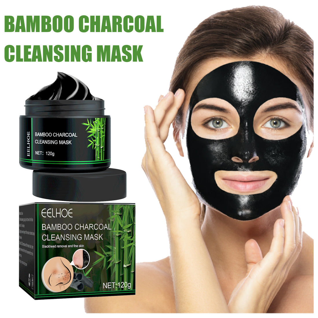 EELHOE Bamboo Charcoal Blackhead Removal Acne Pore Shrinking Oil