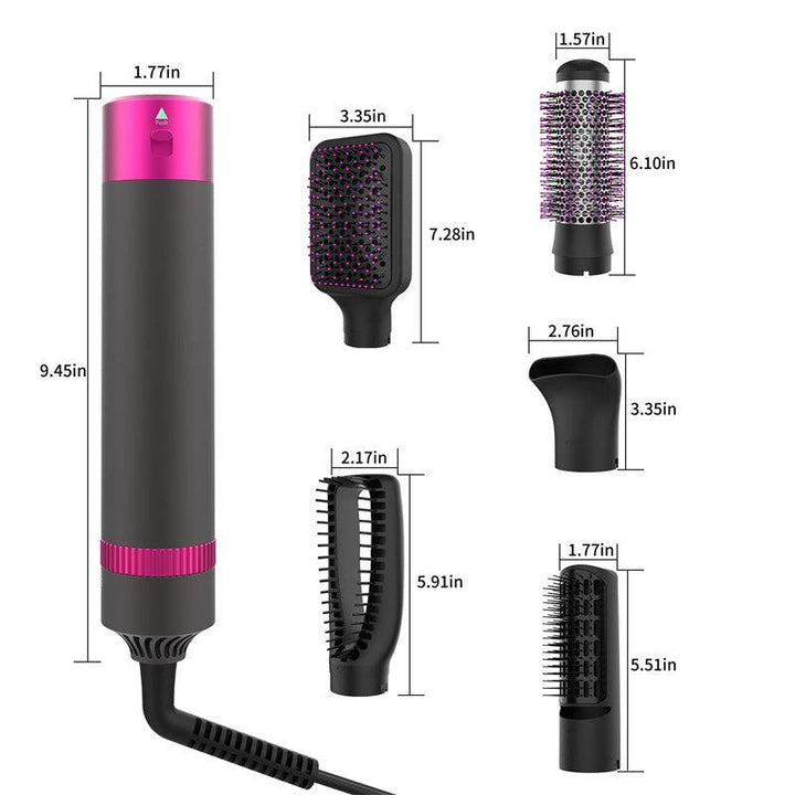 Professional 5 In 1 Hair Dryer Brush | Automatic Hair Curler | Hair Dryer - GlowBoldBeauty