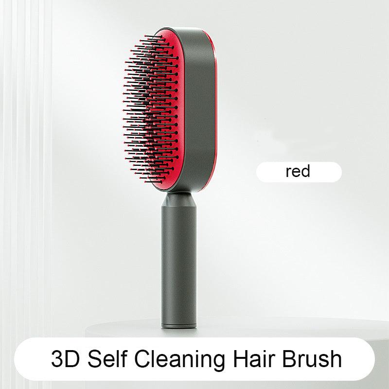 Self Cleaning Hair Brush For Women One-key Cleaning Hair | Hair Dryer - GlowBoldBeauty