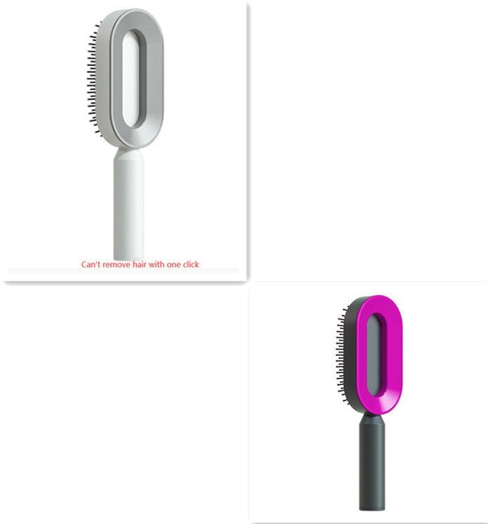 Self Cleaning Hair Brush For Women One-key Cleaning Hair | Hair Dryer - GlowBoldBeauty